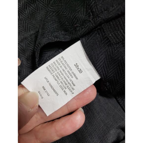 Savane Dress Pants Size 38x30 Mens Gray Stretch Career Work Slacks Straight - Picture 3 of 12